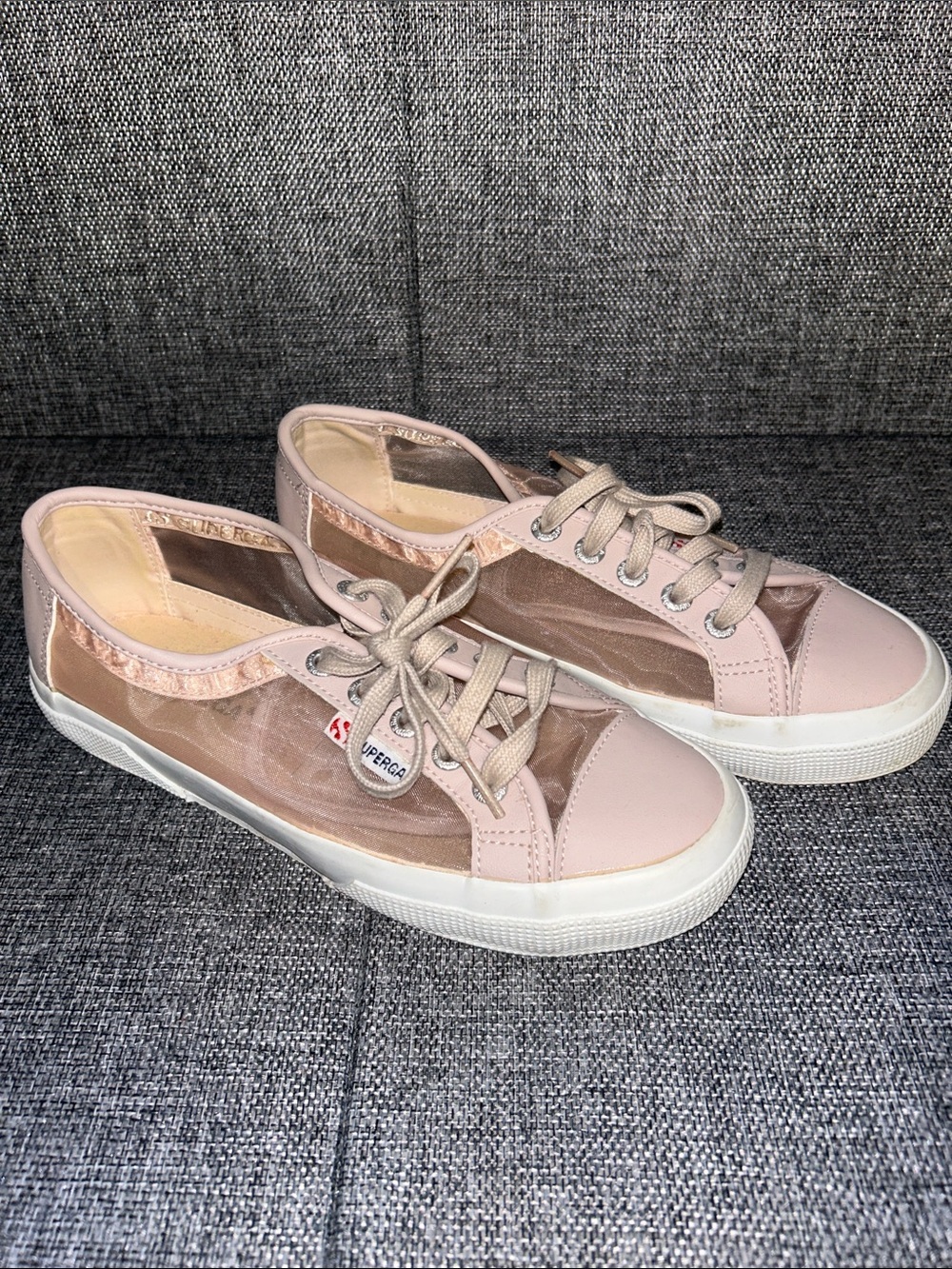 Superga Pink Blush Low-Top Lace-Up Sneakers